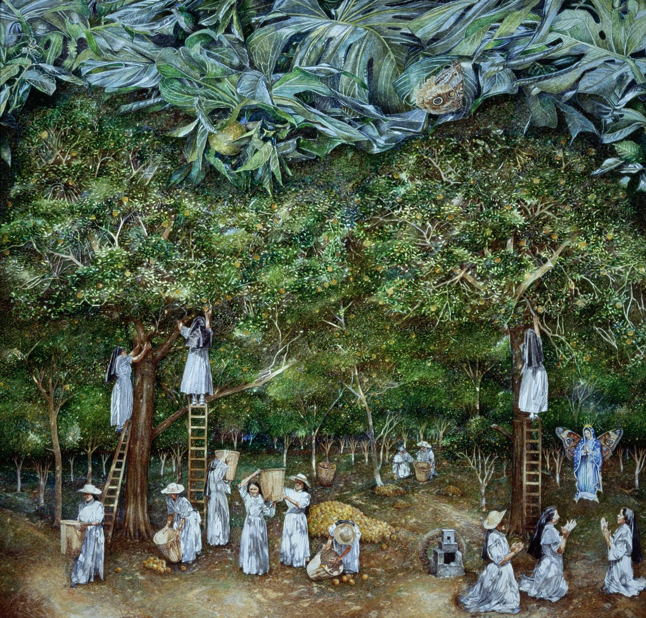 Miraculous Vision of the Virgin i Orange Orchard, 1996 av James Reeve