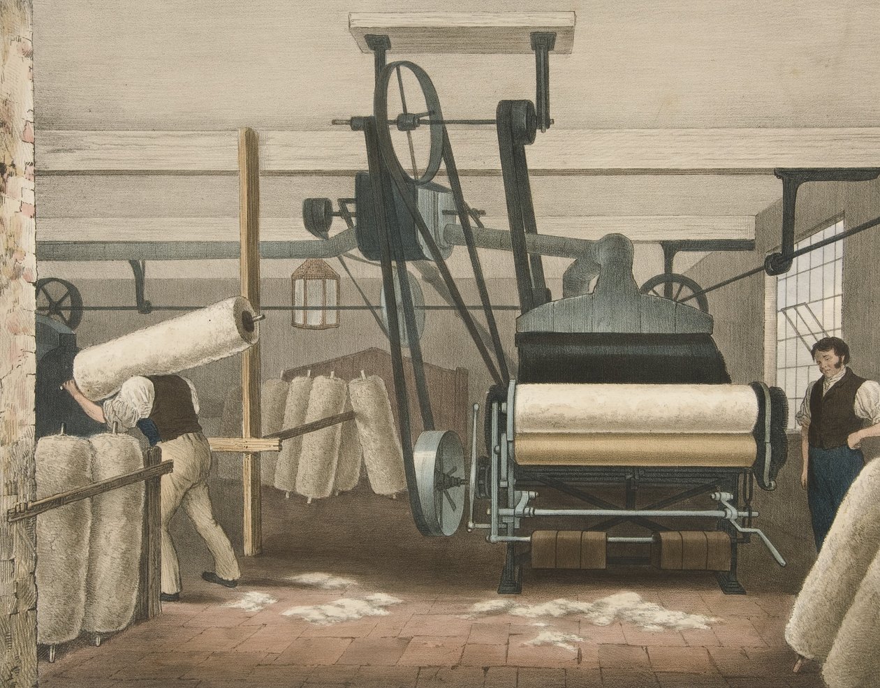 Lap Frame, Progress of Cotton nr. 3, pub. 1840 av James Richard Barfoot