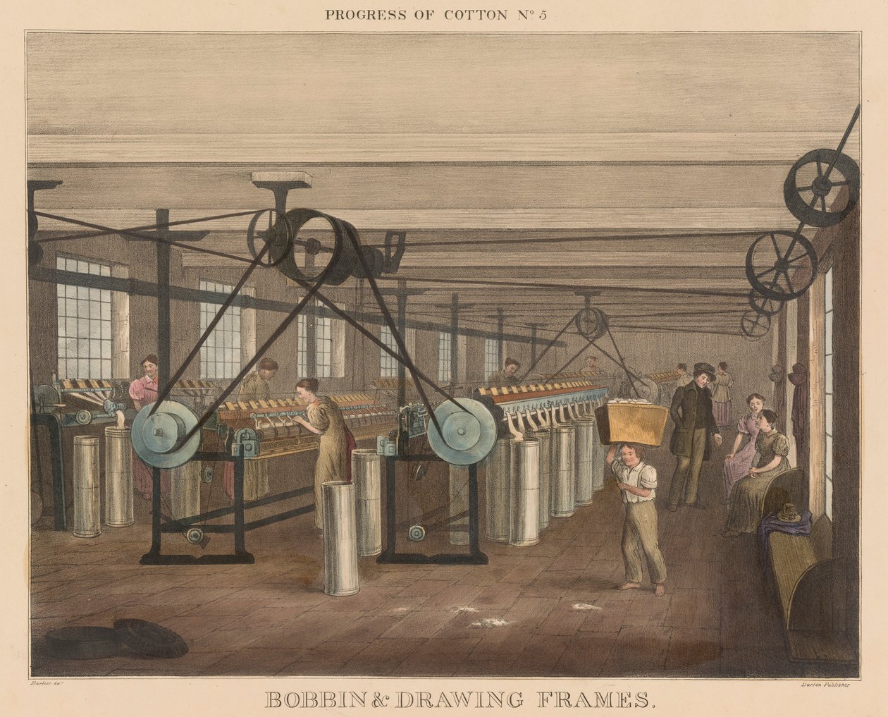 Progress of Cotton: #5 - Spole og tegnerammer av James Richard Barfoot