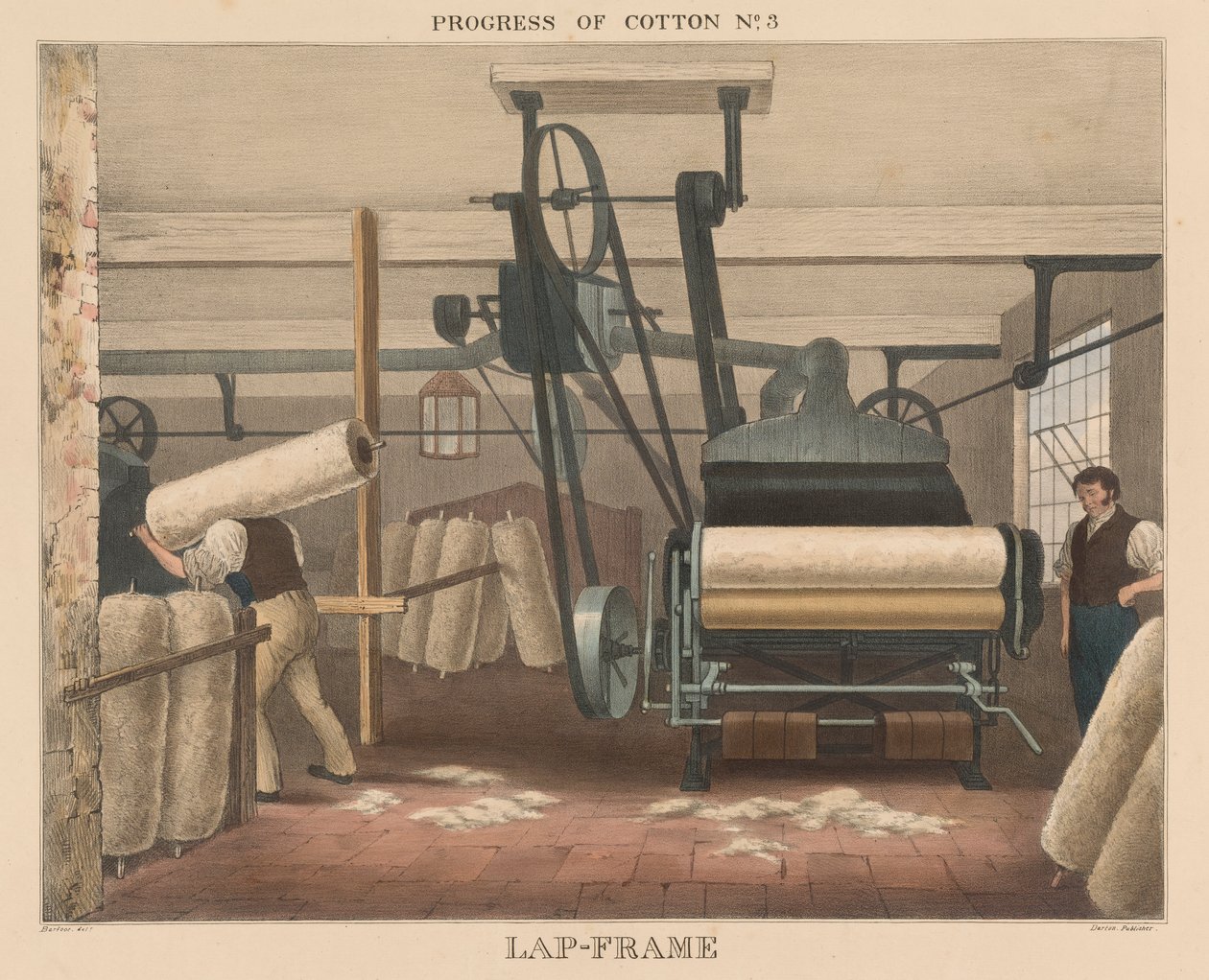 Fremdrift av bomull, # 3: Lap-ramme av James Richard Barfoot