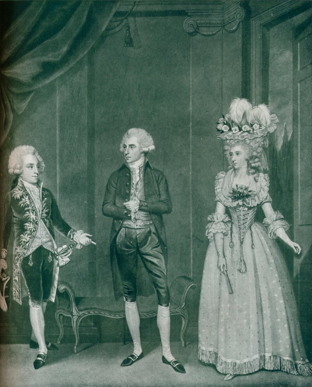 Hon Rd Edgcumbe, Lord William Russell, Lady Caroline Spencer, 1788, 1909 av James Roberts