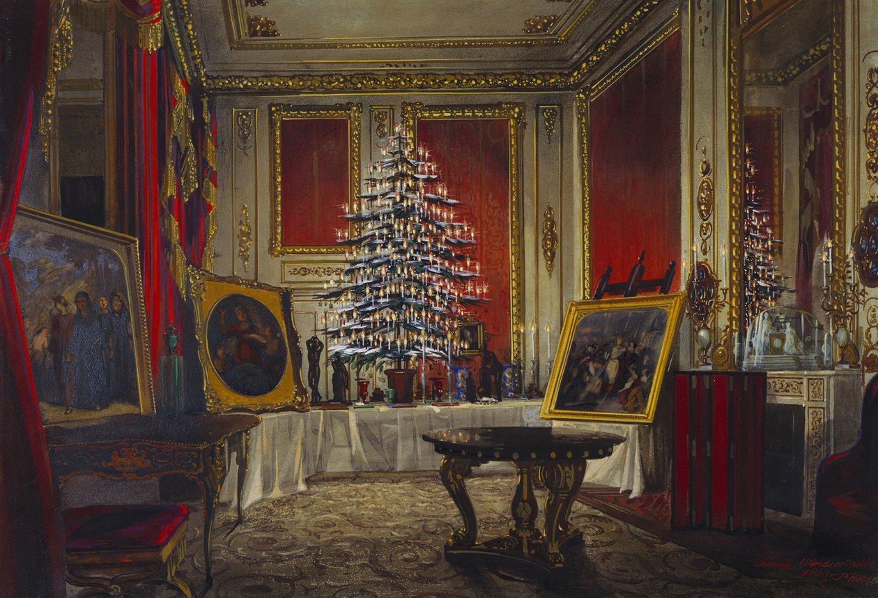 Dronning Victorias juletre, 1850 av James Roberts