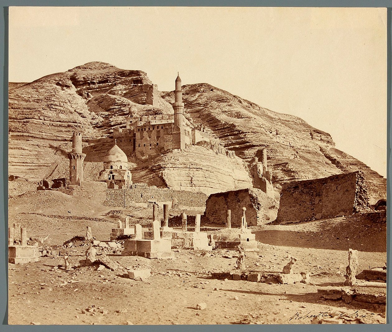 Egypt. Kairo. Muhammad Alis fort ved Mukattam-platået (18./19. århundre) av James Robertson