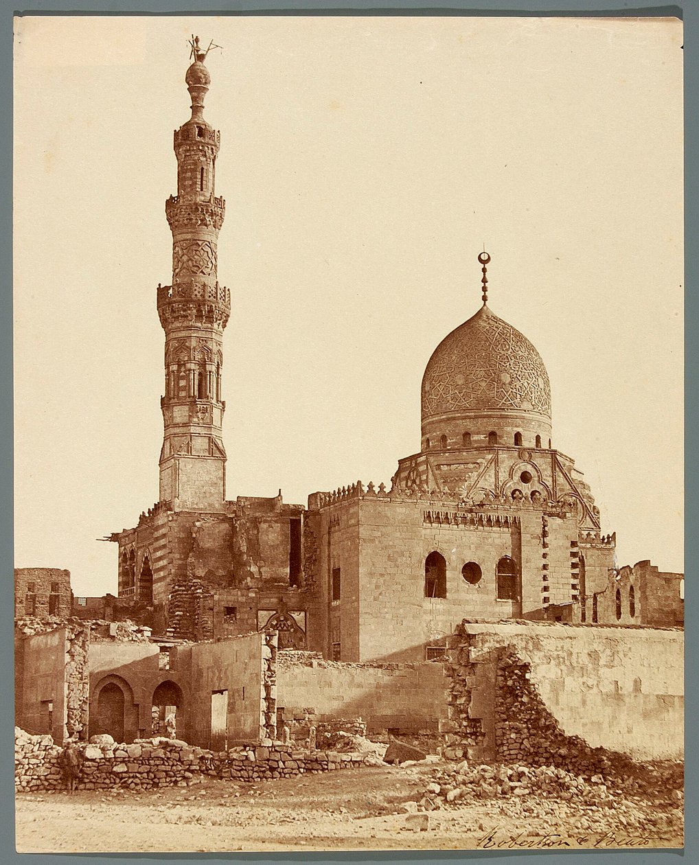 Egypt. Kairo. Sultan Qaitbays gravkompleks (1472-1474) av James Robertson