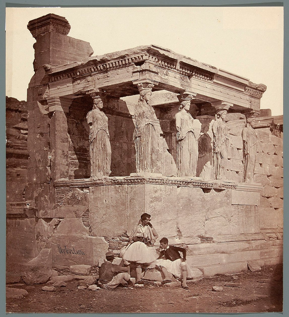 Erekhtheion - tempel på Akropolis i Athen. av James Robertson