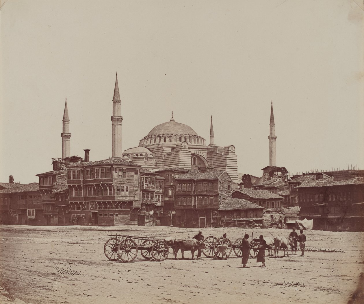 Hagia Sophia fra Place l'Hippodrome av James Robertson