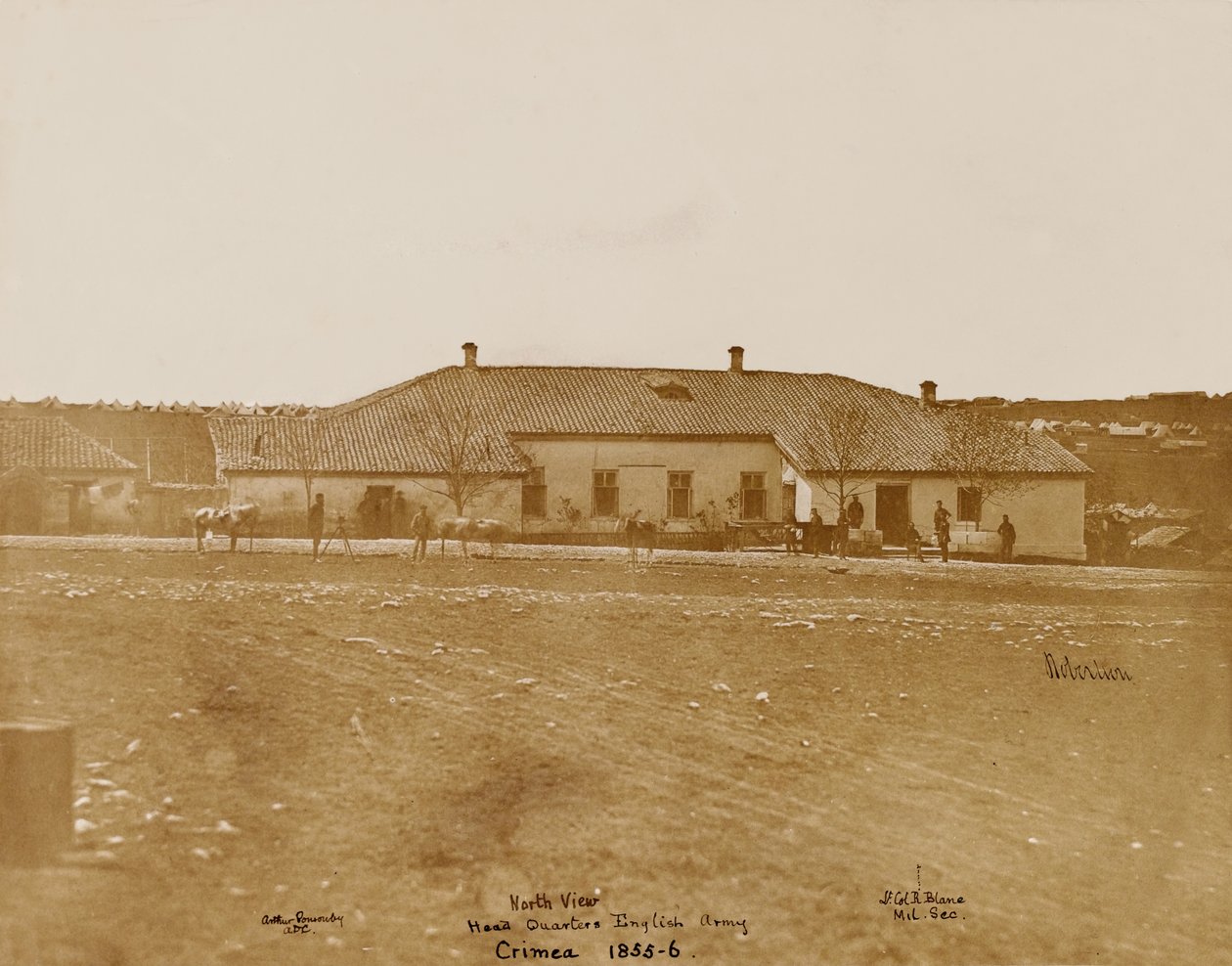 North View Head Quarters English Army, ca. 1855 (bilde) av James Robertson