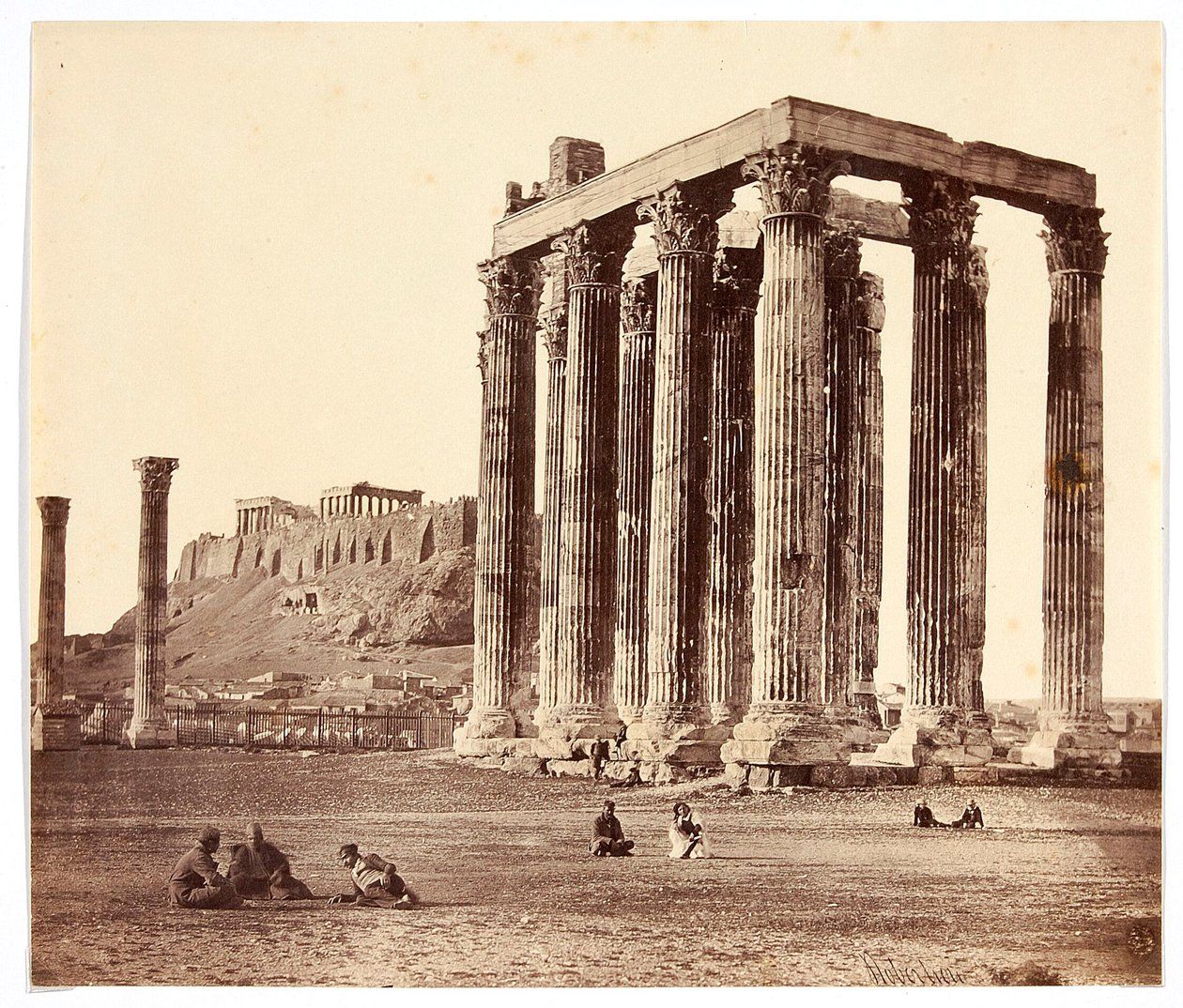 Tempelet til den olympiske Zevs, Athen av James Robertson