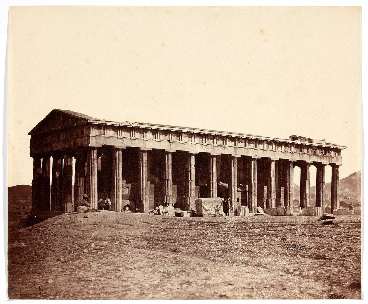 «Thesevs-tempelet» [Athen. Theseion - egentlig Hefaistos-tempelet] av James Robertson