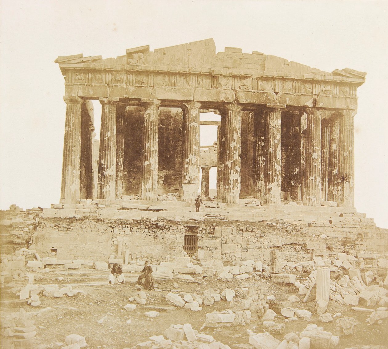 Utsikt over Parthenon fra vest av James Robertson av James Robertson