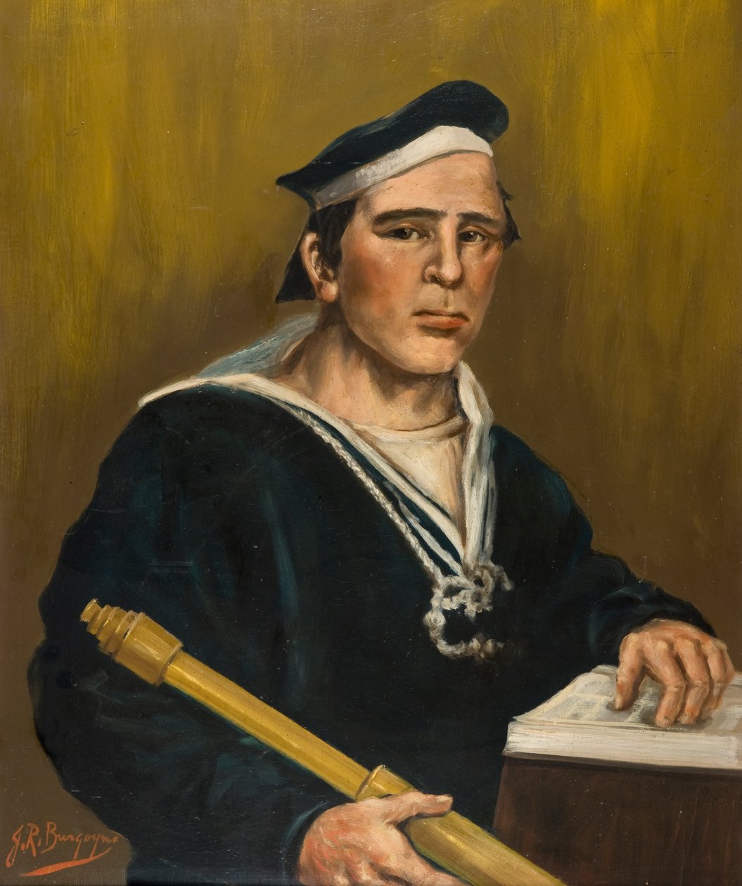 Robert Annan (1834-1867) (olje om bord) av James Ross Burgoyne