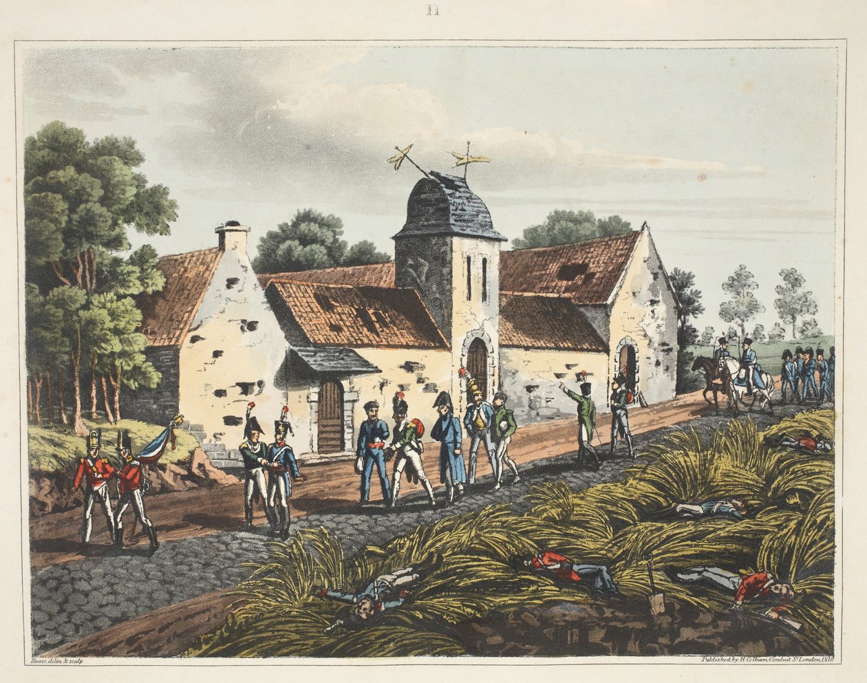 Gårdshuset på Mont St Jean av James Rouse