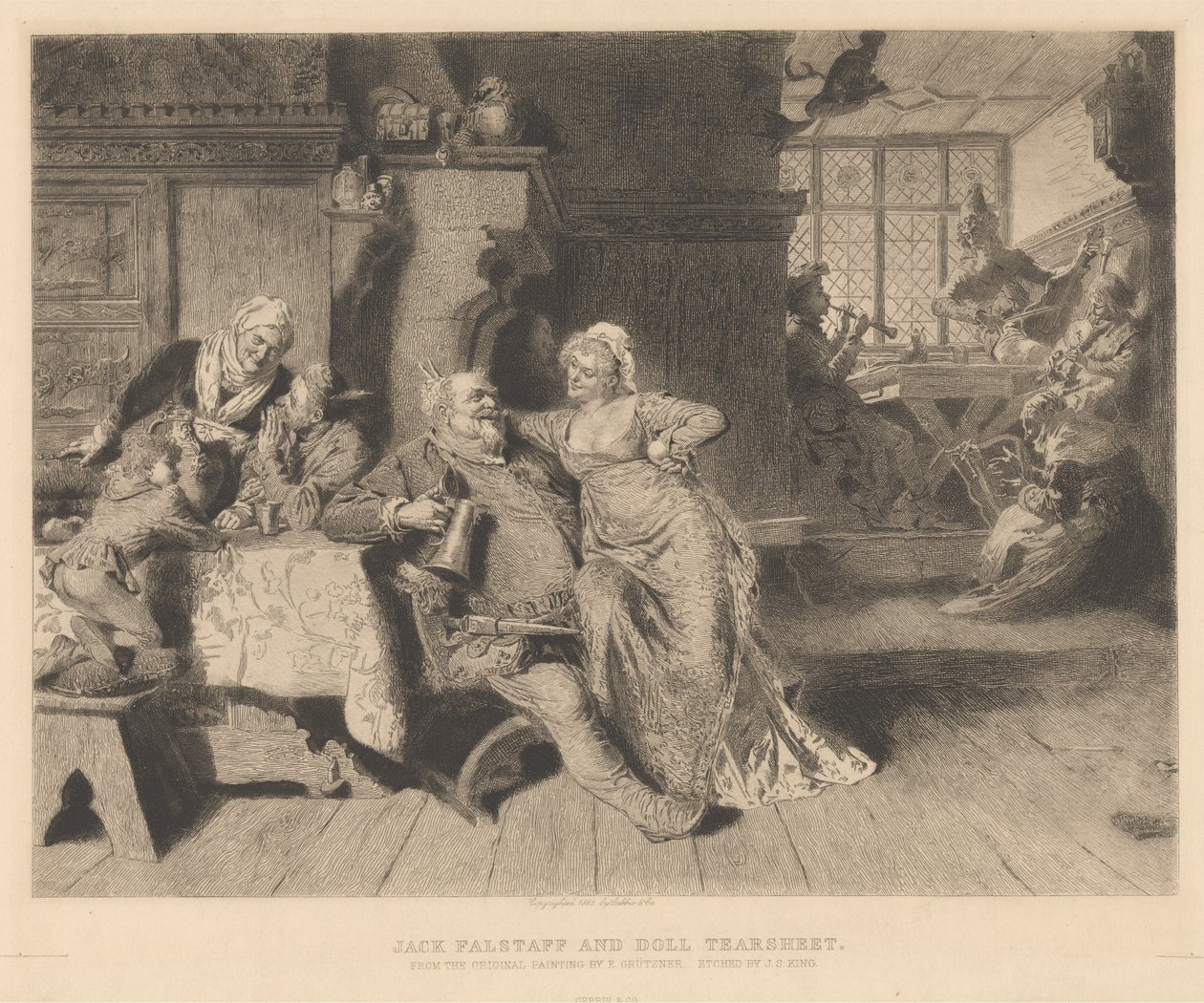 Jack Falstaff og Doll Tearsheet av James S. King