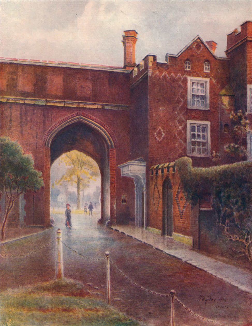 'Gateway of Richmond Palace', 1910, 1914 av James S Ogilvy