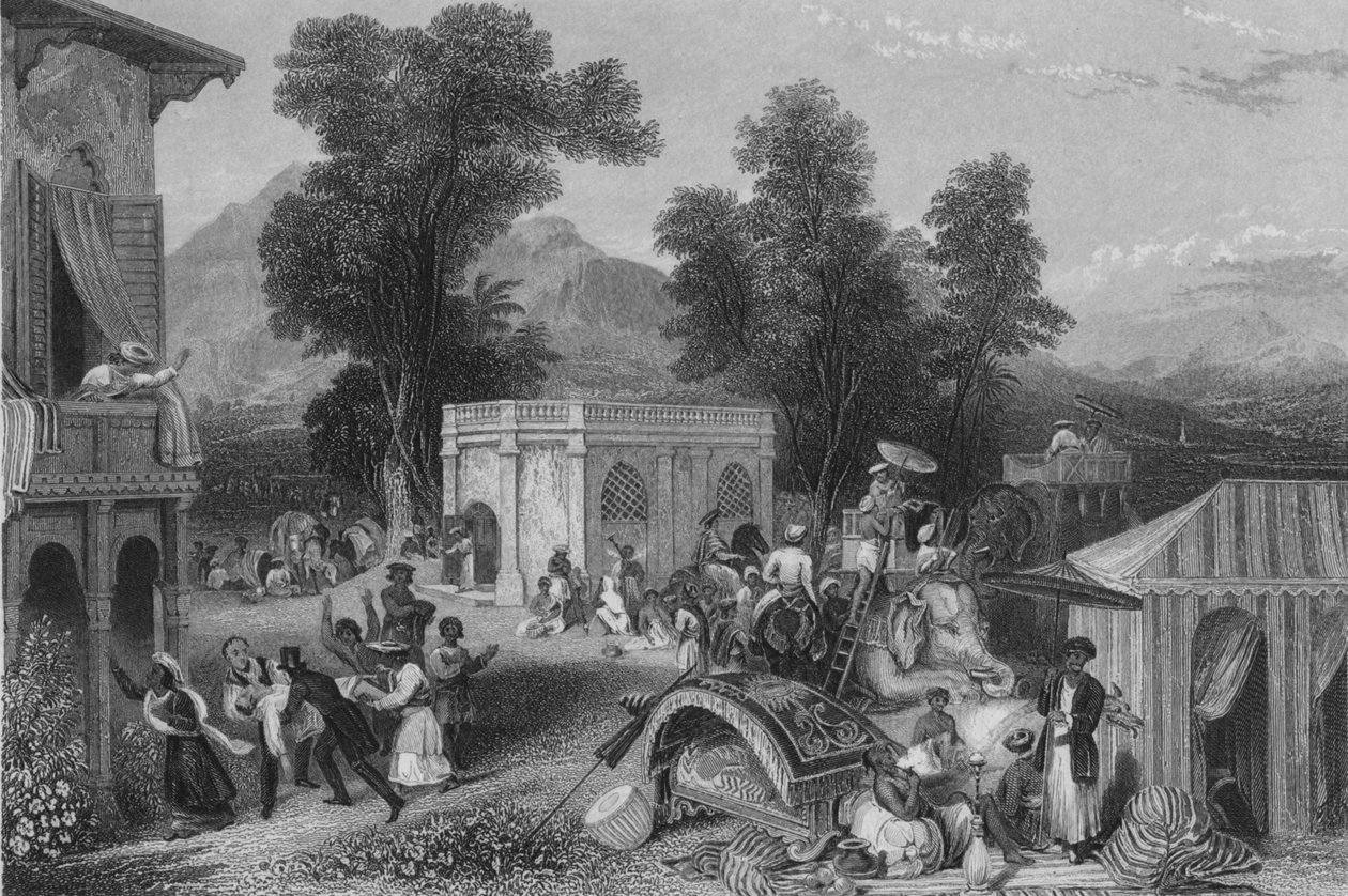 Biskop Hebers død, 1846 av James Sands
