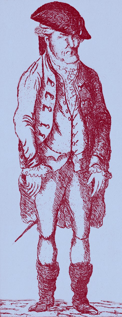 John Wilkes - fra karikatur av James Sayers av James Sayers
