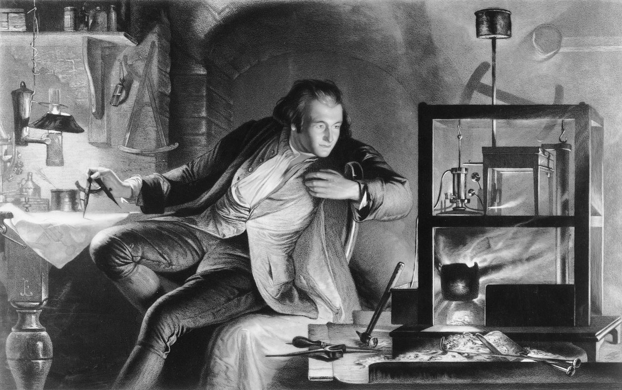 James Watt som ung mann, c1769 av James Scott