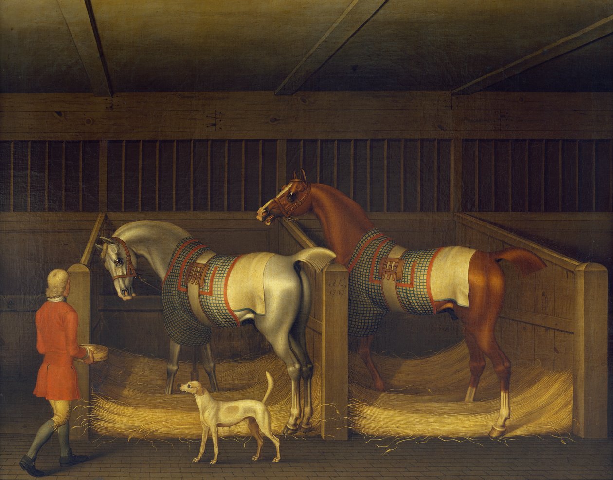 Veddeløpshester eid av Ambrose Phillips av James Seymour