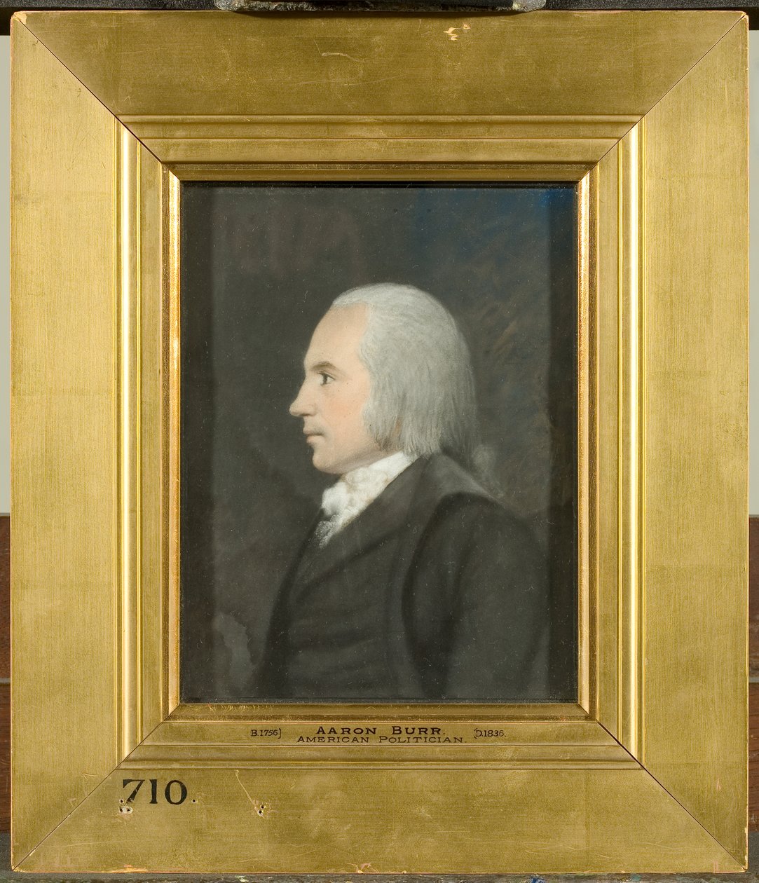 Aaron Burr, ca. 1797 (fargepastell på grått papir) av James Sharples