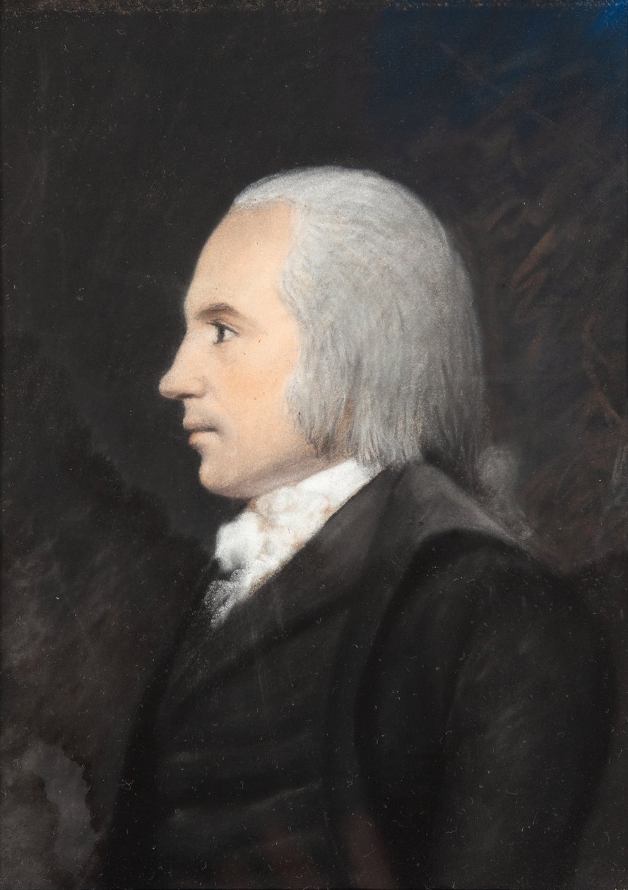 Aaron Burr, ca. 1797 (fargepastell på grått papir) av James Sharples