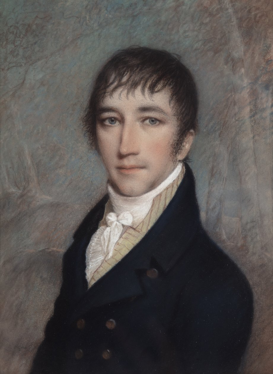 Clement Clarke Moore, 3/1810 (pastell på grått papir) av James Sharples