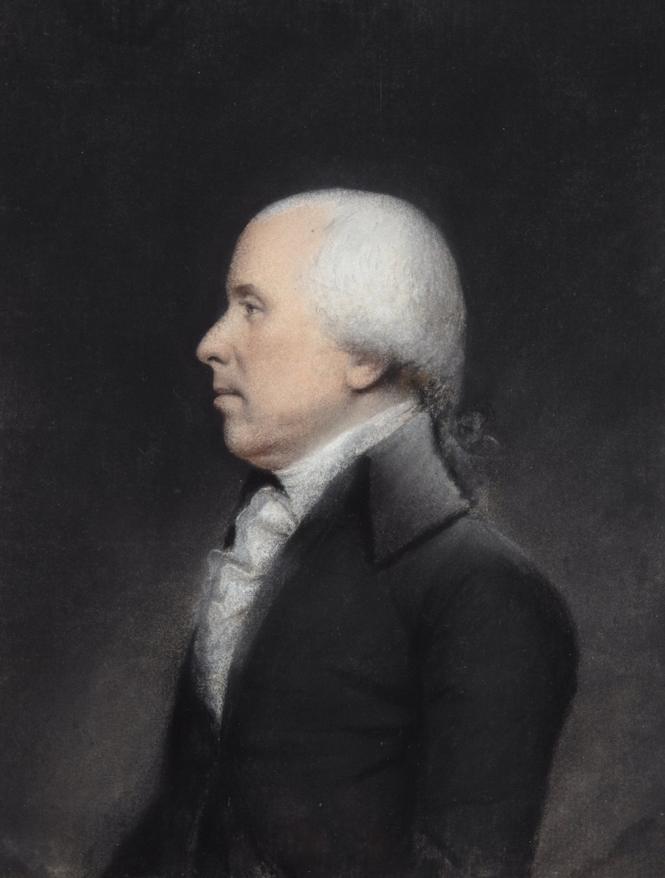 Dr Benjamin Rush (pastell på grått papir) av James Sharples