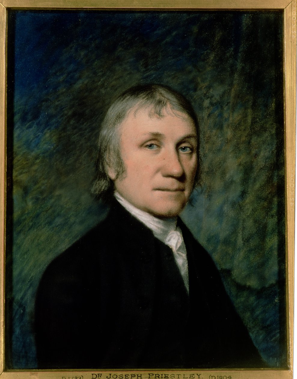 Dr. Joseph Priestley, ca. 1790 (pastell på grått papir) av James Sharples