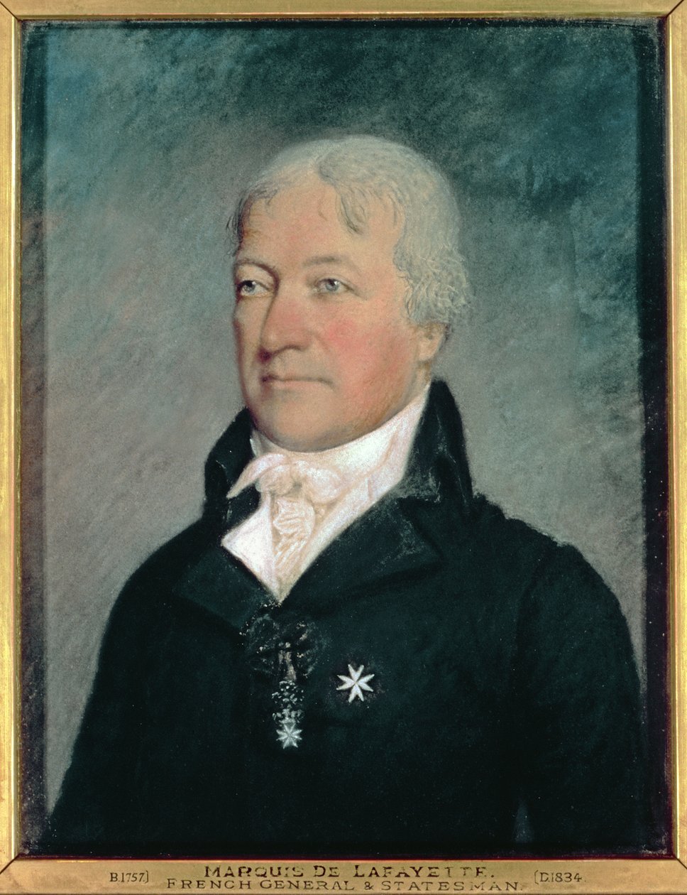Marie Joseph Paul Yves Roch Gilbert Motier (1757-1834) Marquis de Lafayette av James Sharples