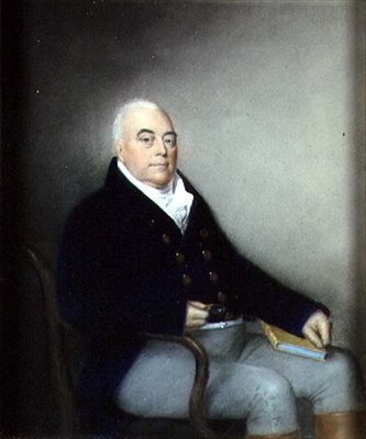 Portrett av en eldre sittende herre, ca. 1795 (pastell på papir) av James Sharples