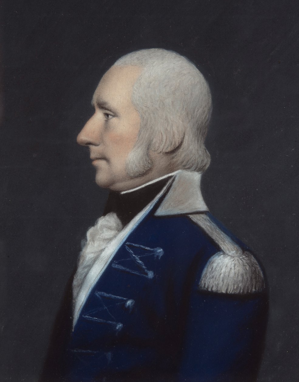 Sir G. Dunbar (pastell på grått papir) av James Sharples