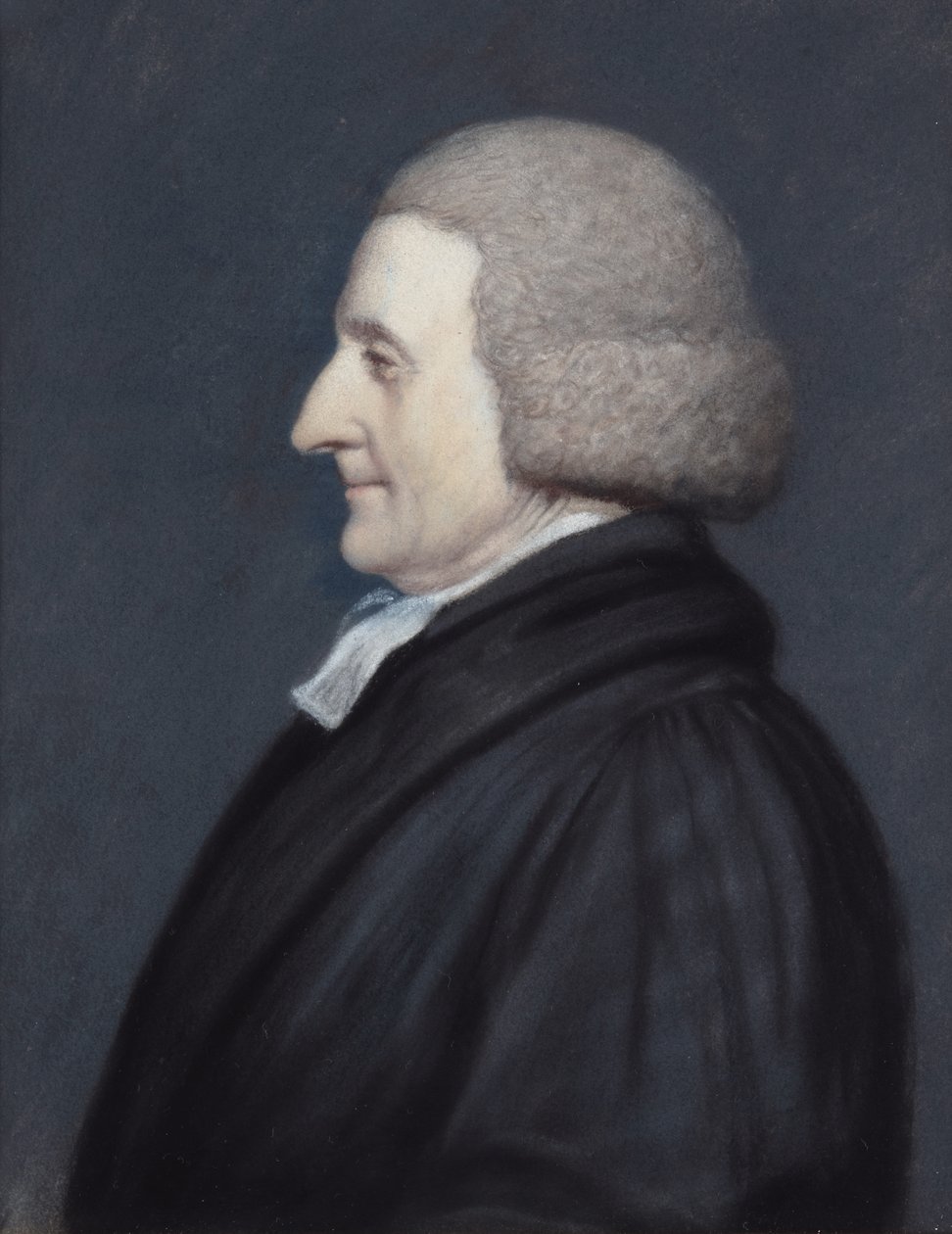 Rev. Richard Greaves (pastell på grått papir) av James Sharples