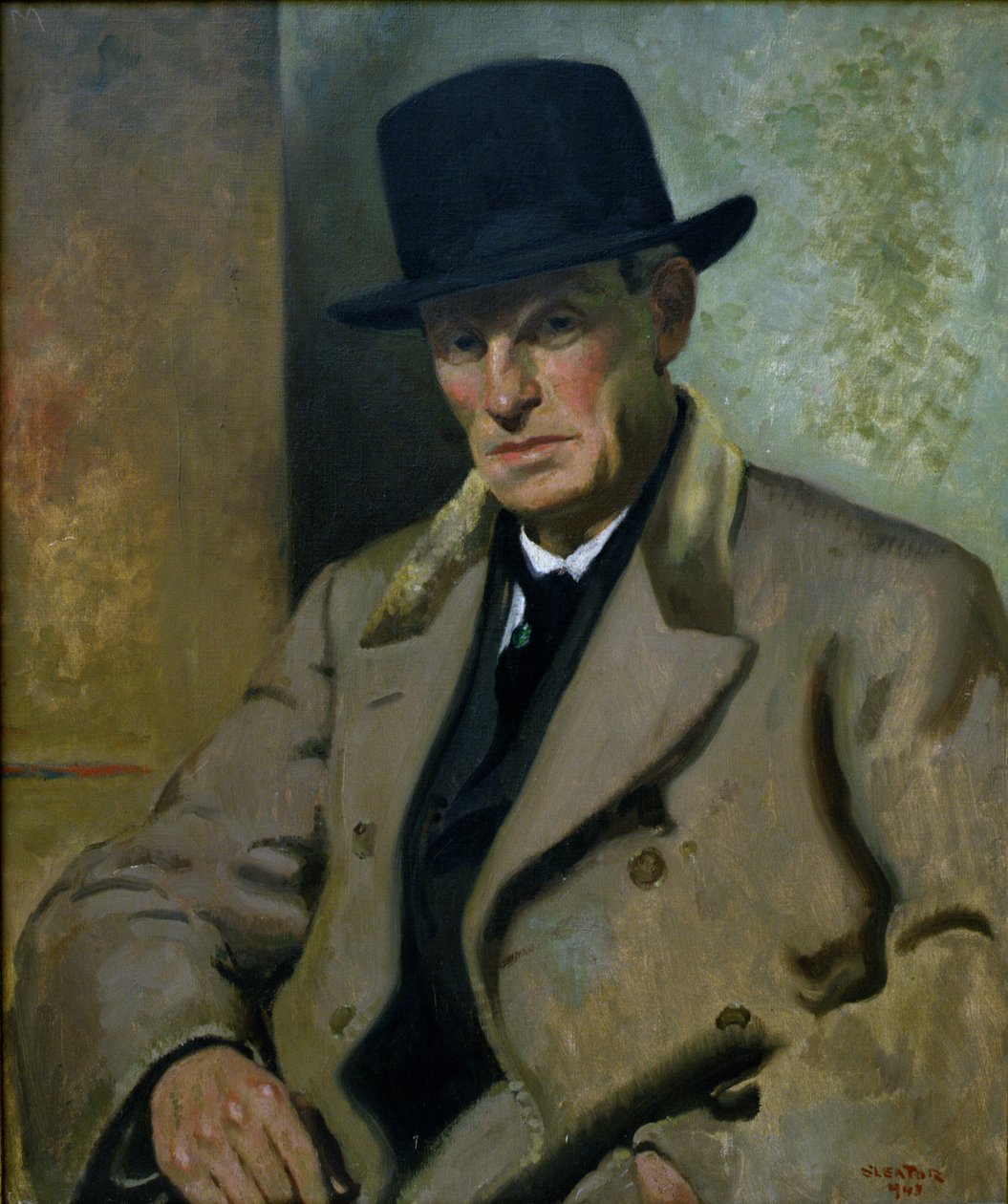 Portrett av Jack B. Yeats av James Sinton Sleator