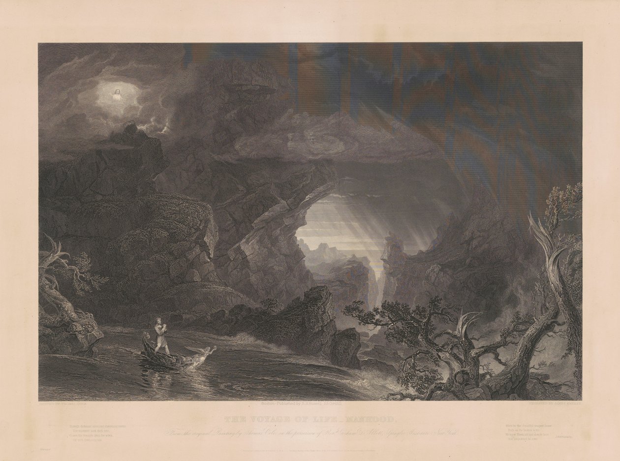 The Voyage of Life: Manndom av James Smillie, after Thomas Cole