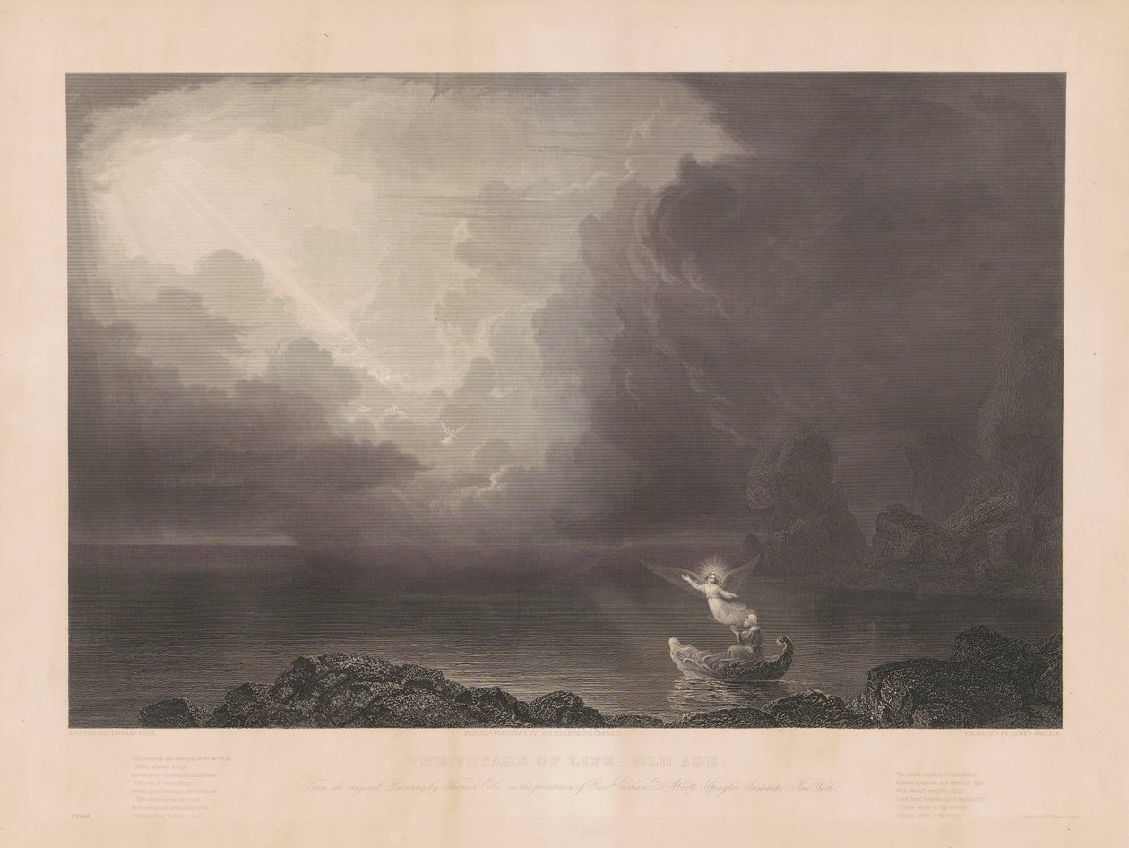 Livets reise: Alderdom av James Smillie, after Thomas Cole