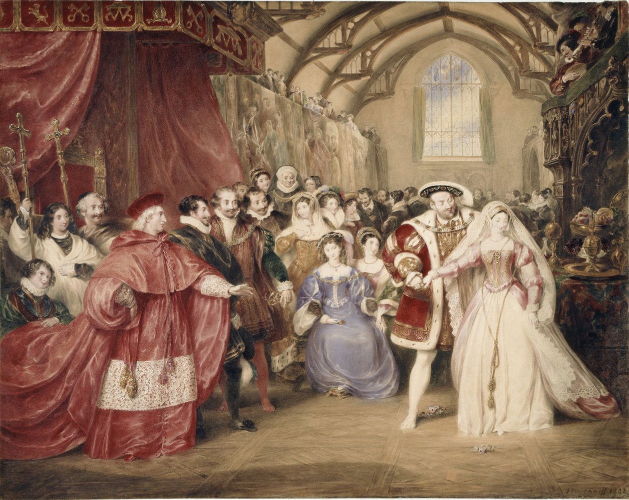 Banketten til Henry VIII på York Place av James Stephanoff