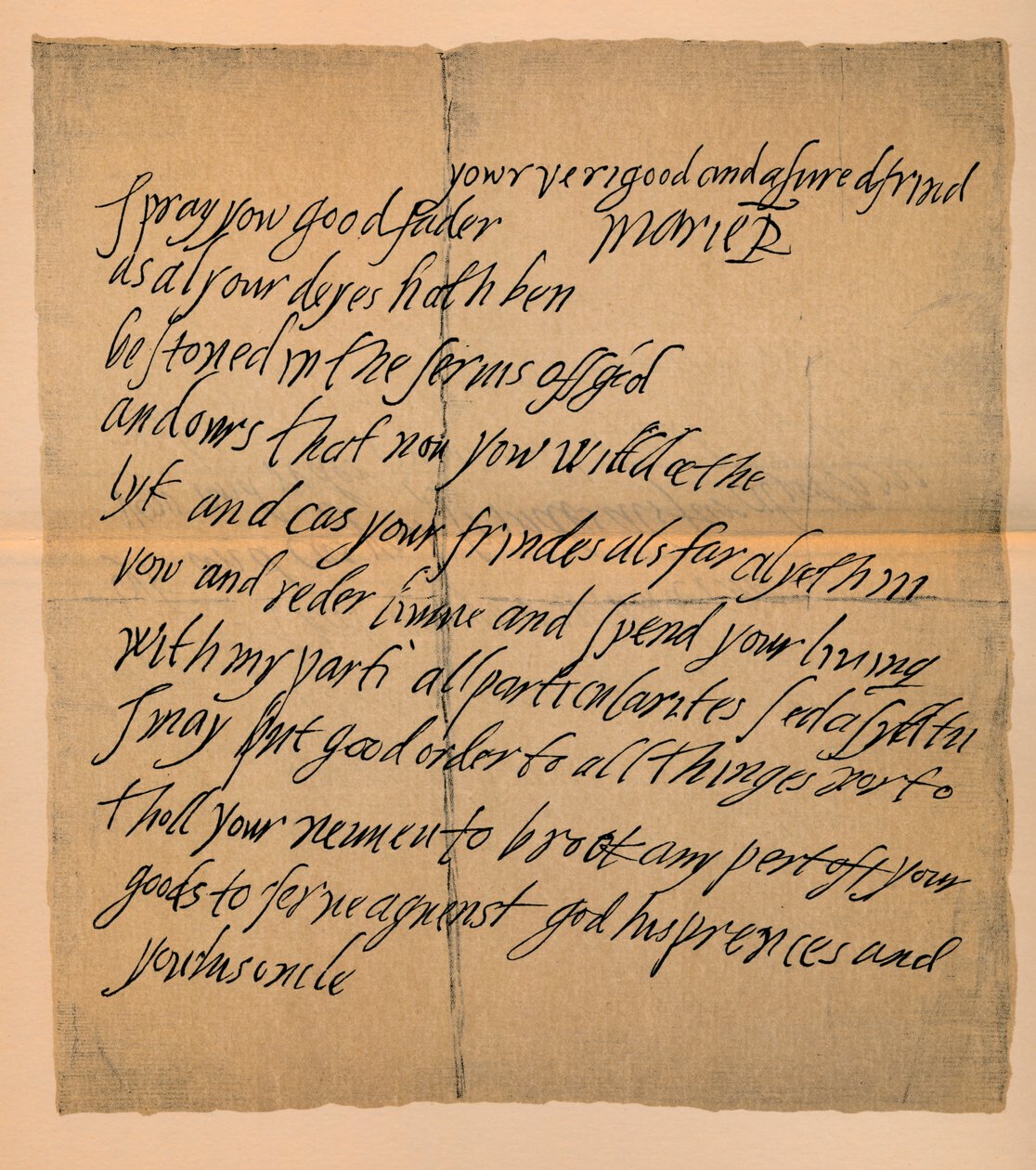 Brev fra dronning Mary 1542-1587 til abbeden av Dunfermline, 1889 av James Stillie