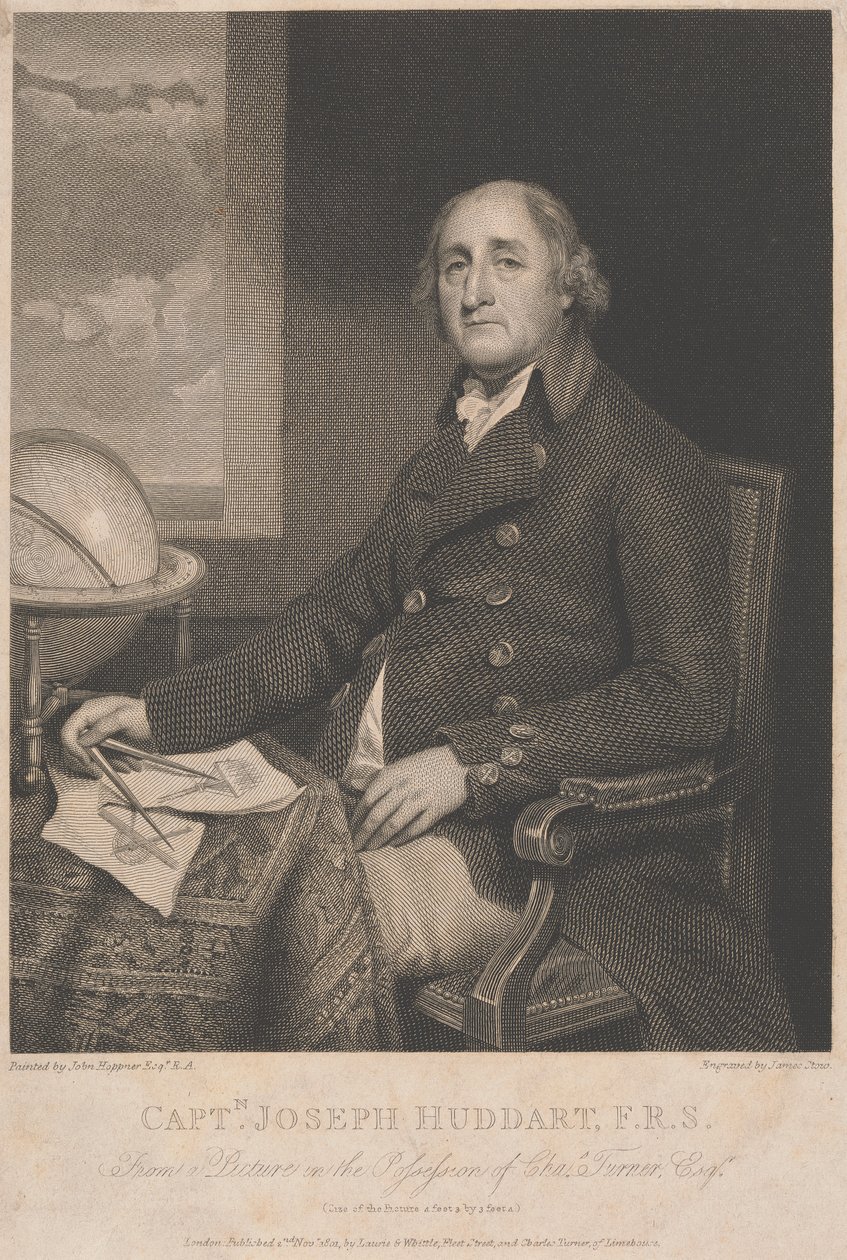 Kaptein Joseph Huddart av James Stow