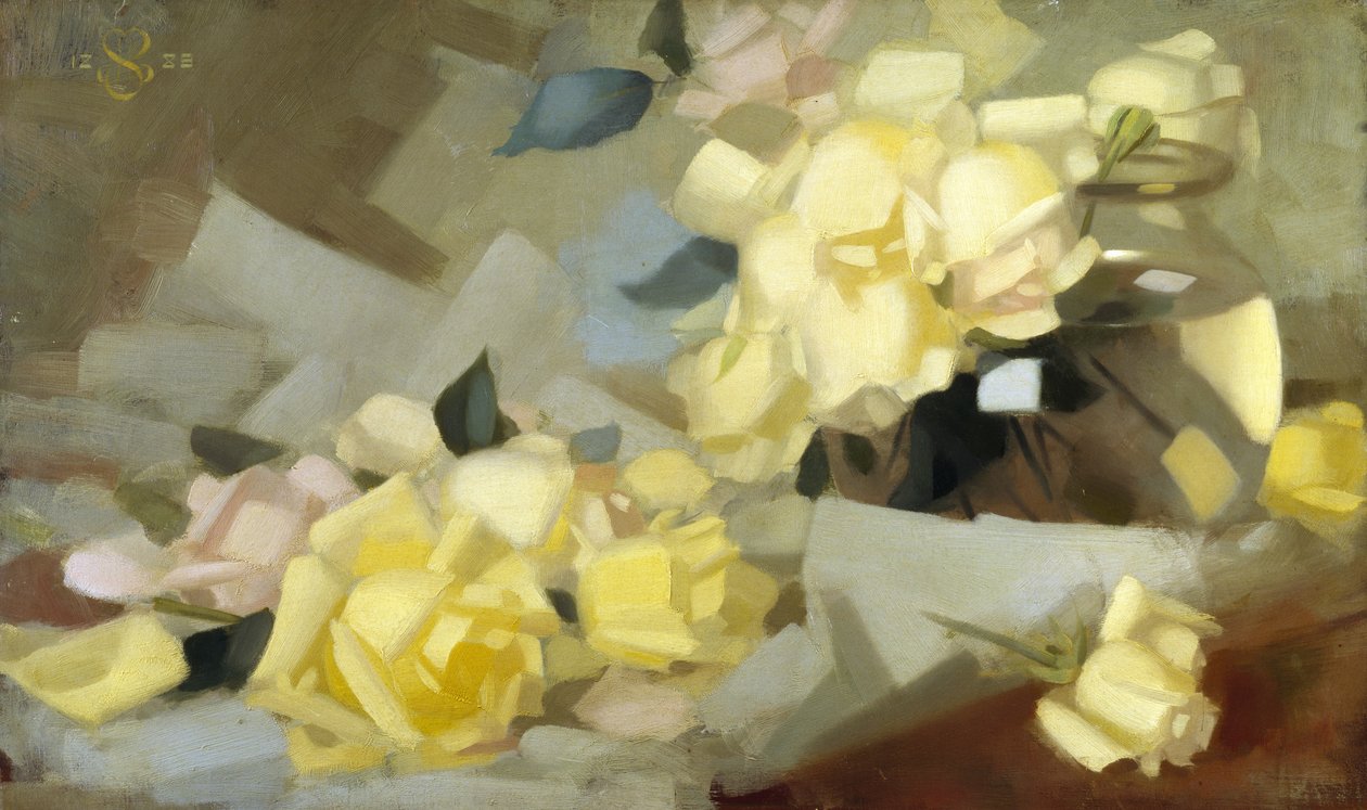 Roser (olje på lerret) av James Stuart Park