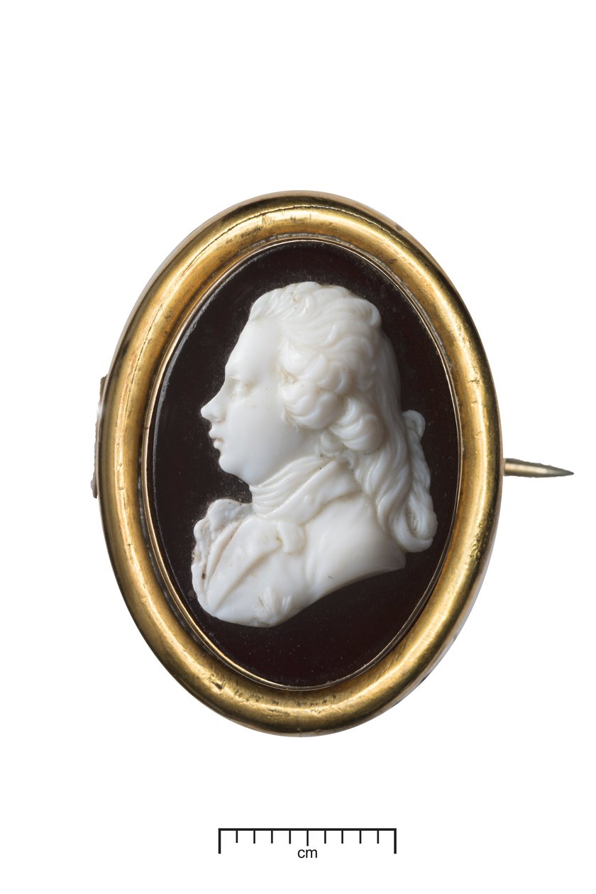 George IV som prins av Wales, ca. 1790 (gull og hvitt glass) av James Tassie