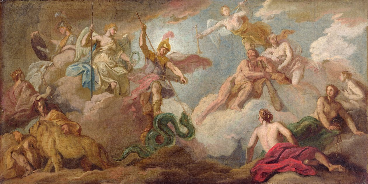 The Victory of Apollo, ca. 1716 (olje på lerret) av James Thornhill