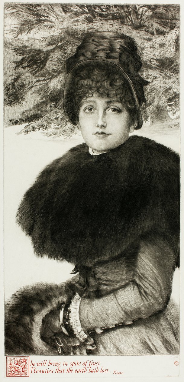 En tur i snøen av James Tissot