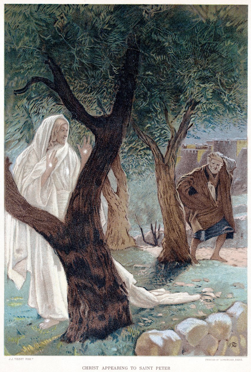 Kristus viser seg for Peter, c1890 av James Tissot