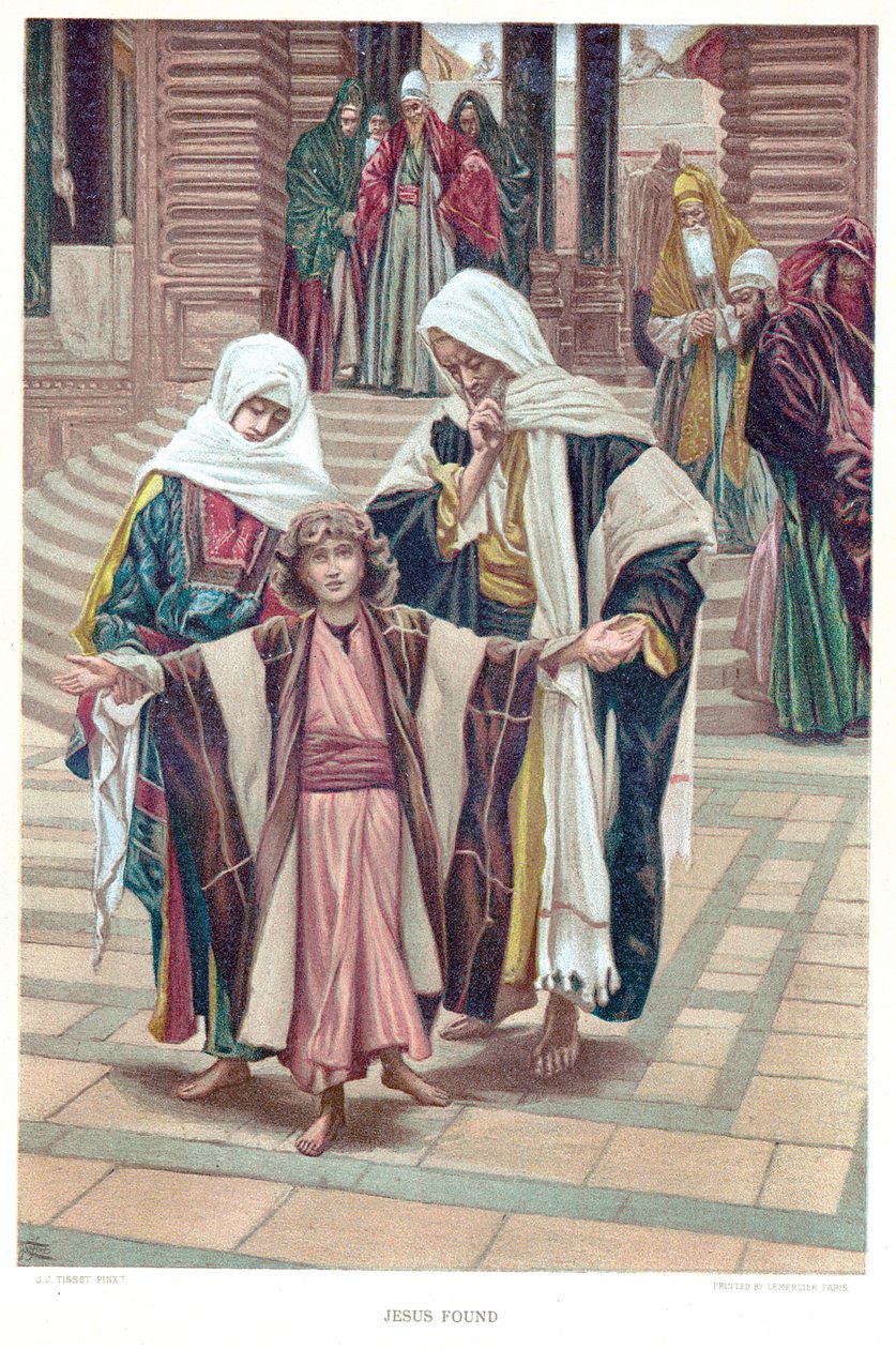Jesus funnet, c1897 av James Tissot