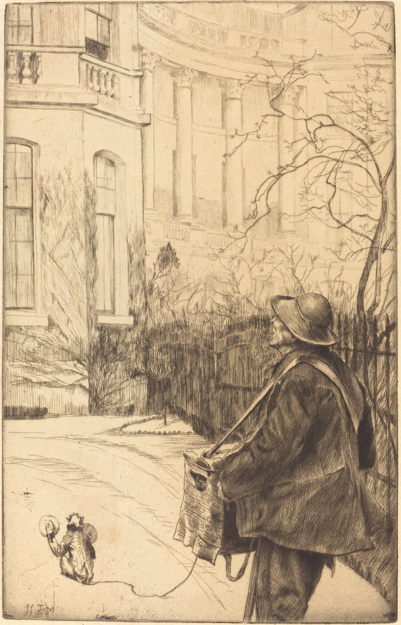 Orgelkvernen, 1878. av James Tissot
