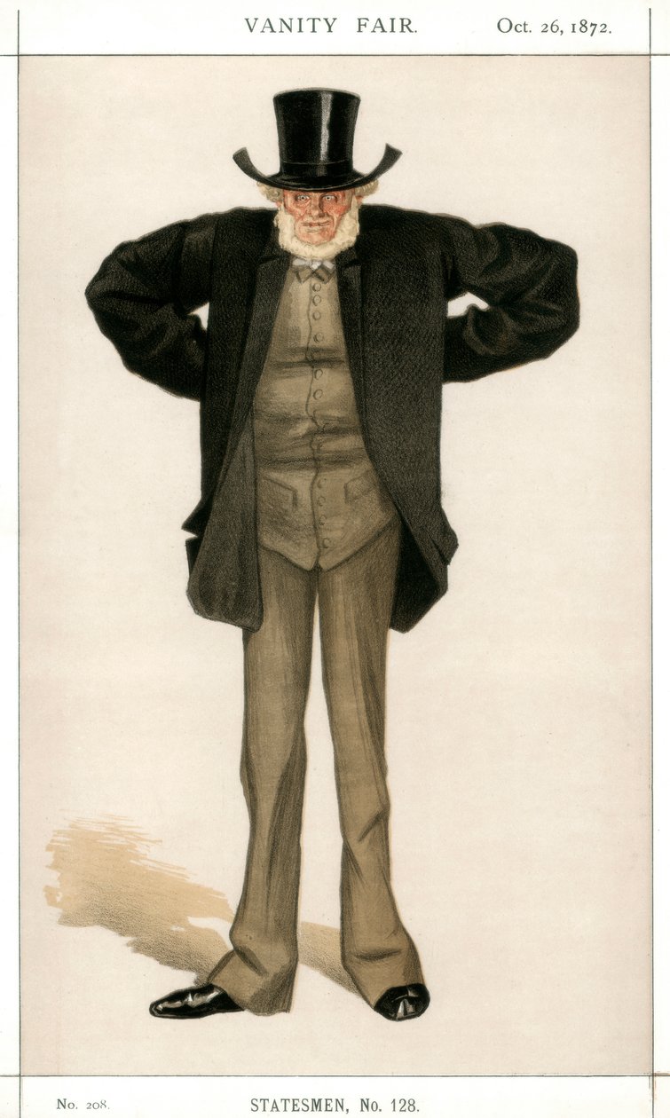 Newcastle on Tyne, Joseph Cowen, britisk politiker, 1872. av James Jacques Joseph Tissot