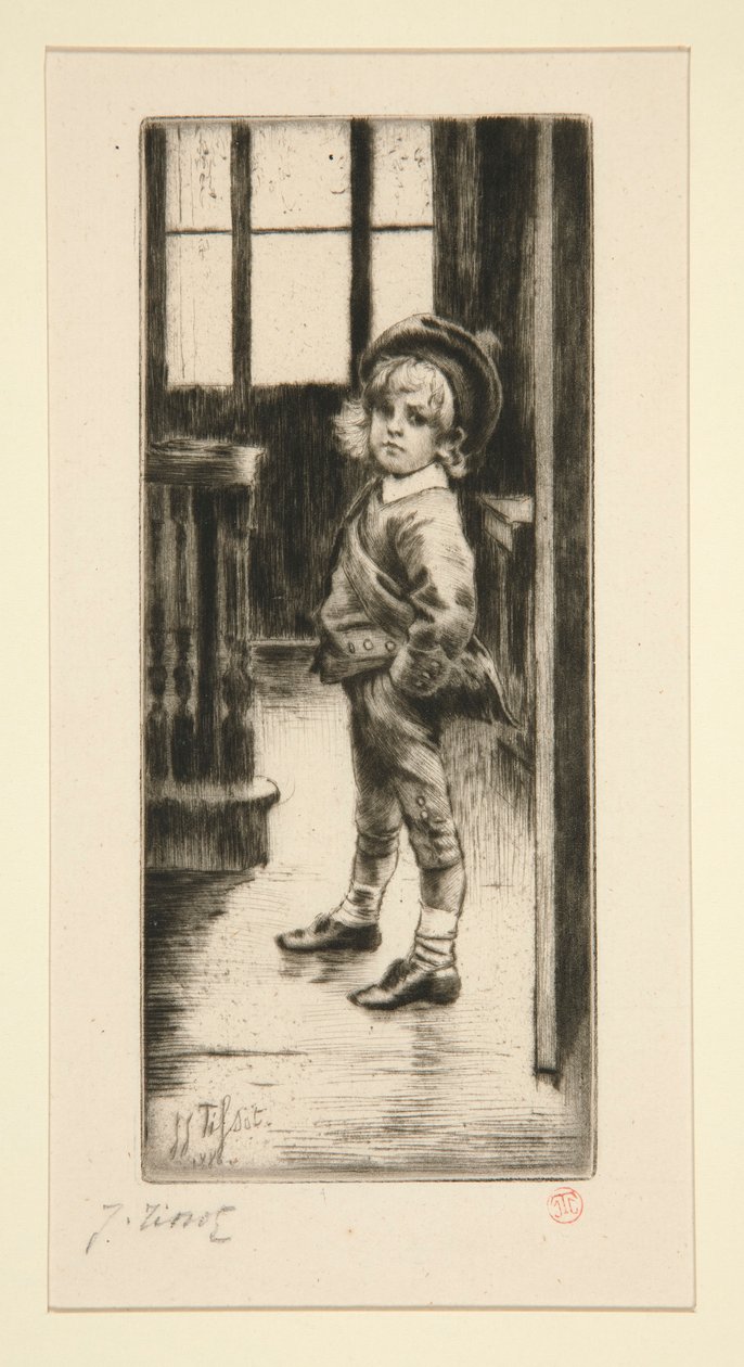 Sa Premi?re Culotte [Første ridebukse] av James Tissot