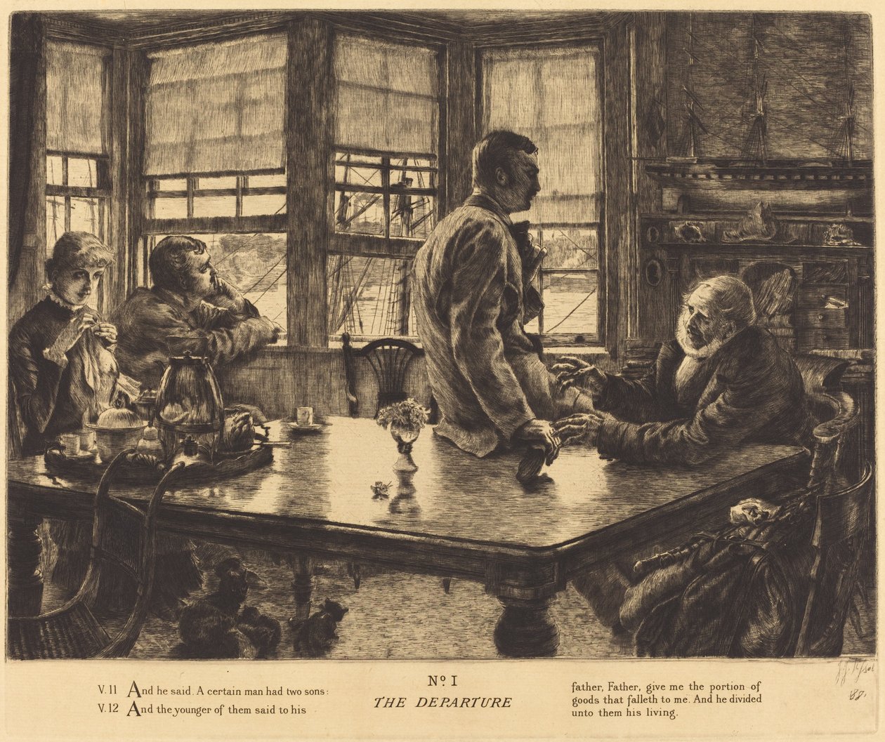 Avgangen, 1882. av James Tissot