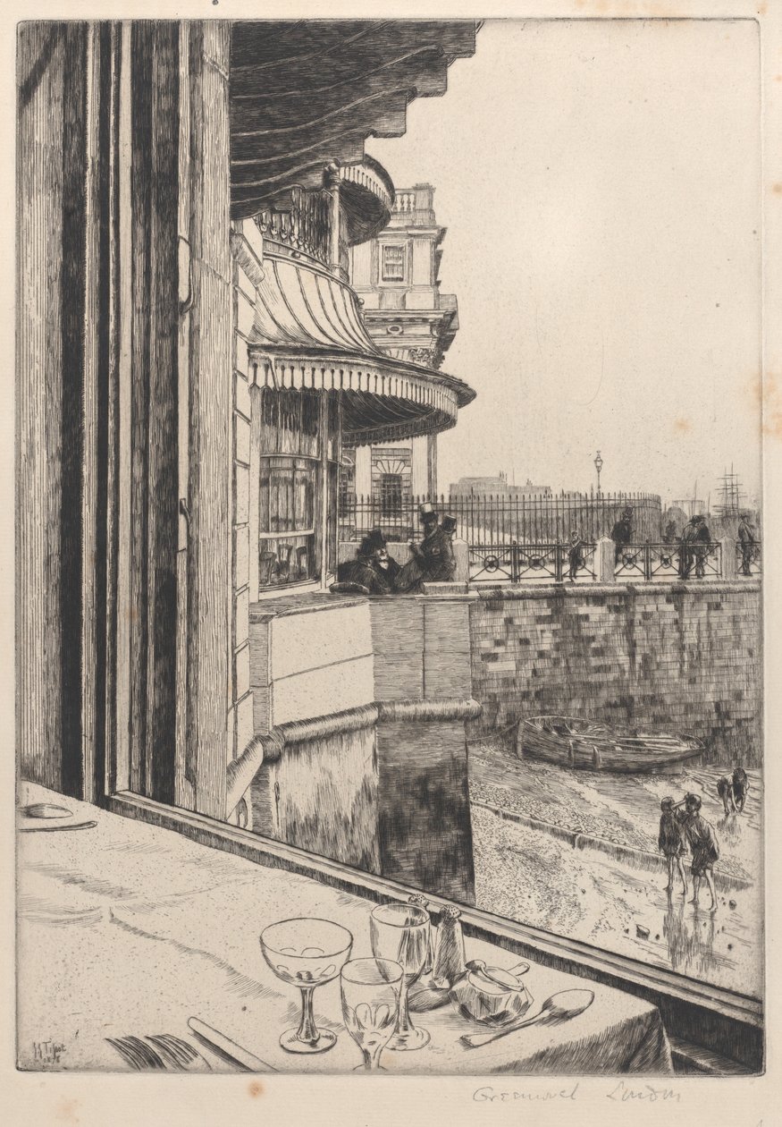 Trafalgar Tavern, Greenwich, 1878. av James Tissot
