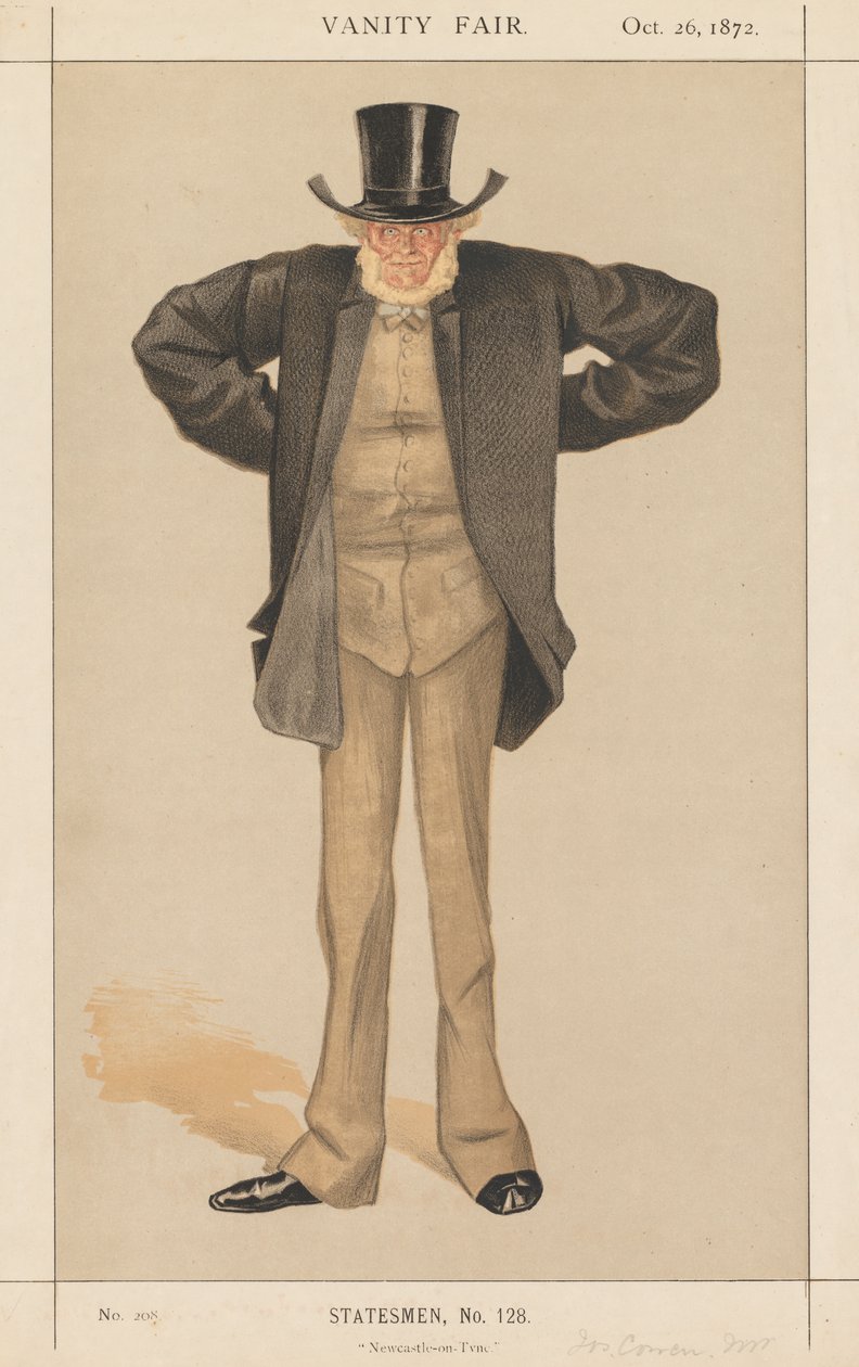 Vanity Fair: Statesman, nr. 128 "Newcastle-on-Tyne" av James Tissot
