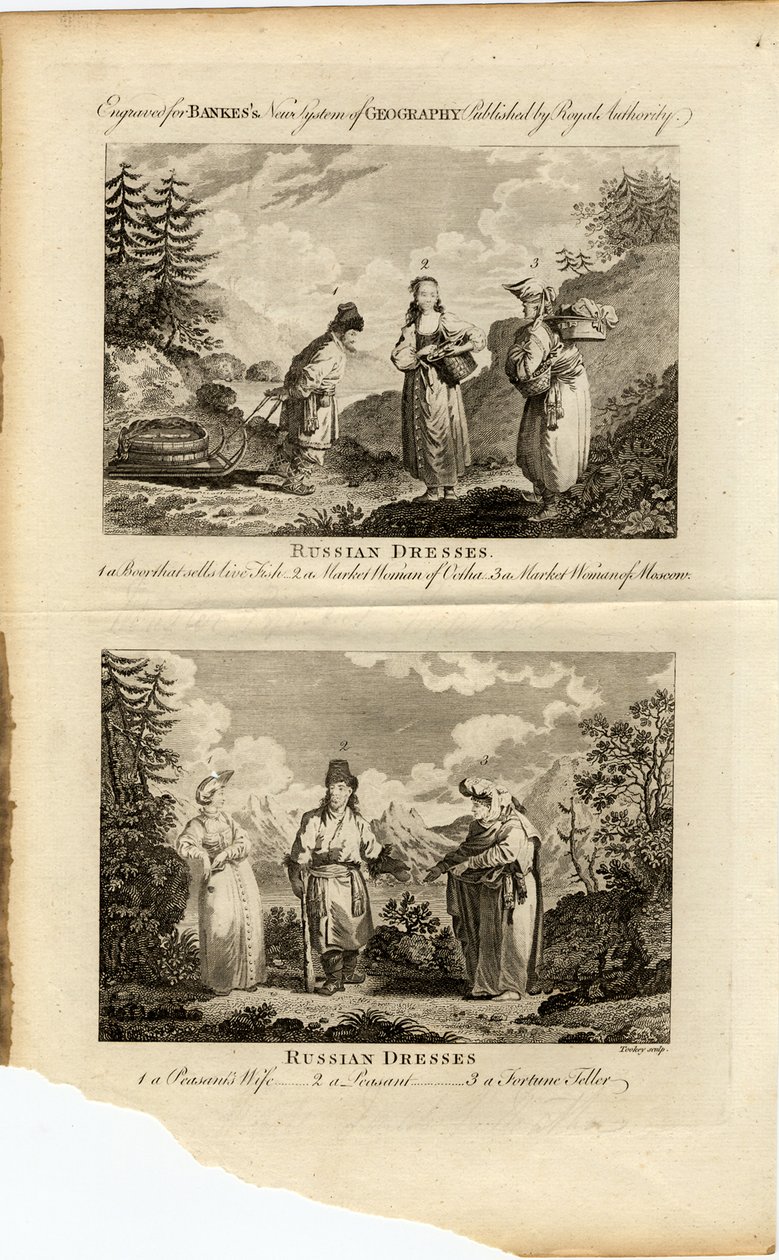 Russiske kjoler, ca 1775 av James Tookey
